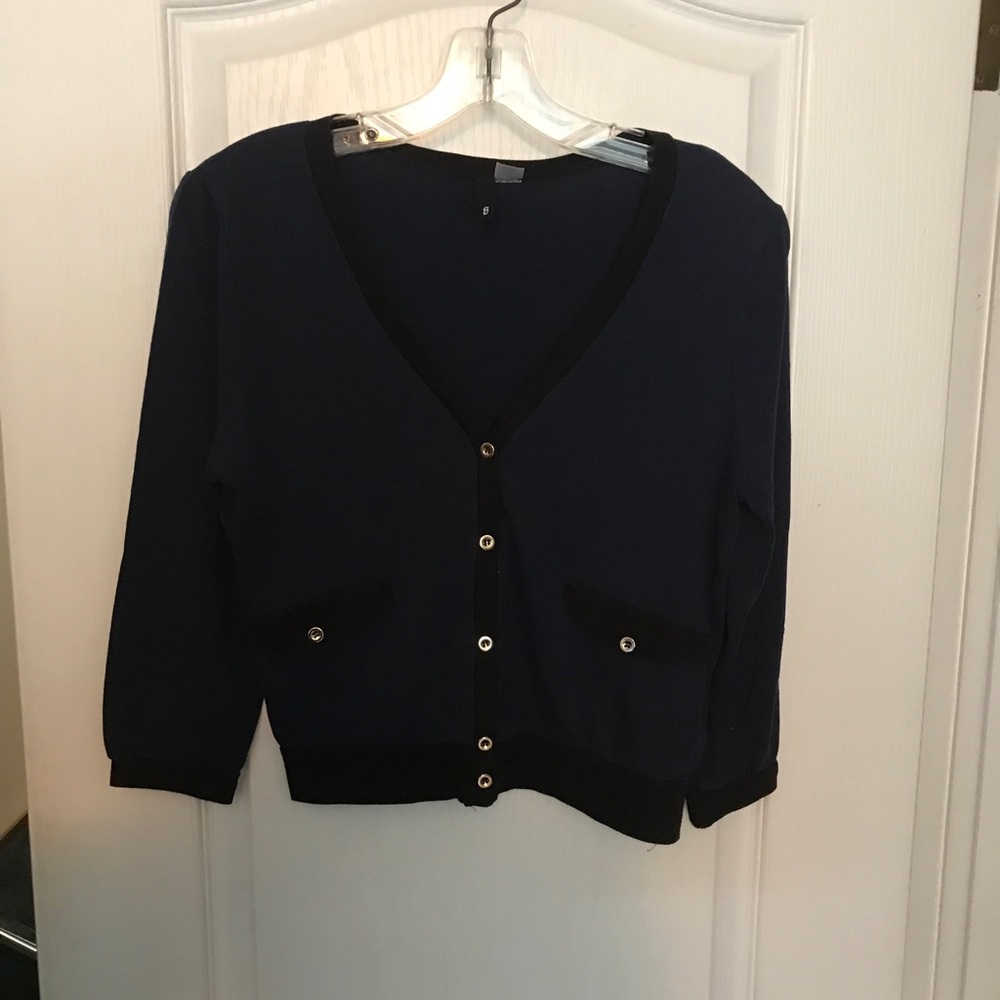 Divided Women's Navy Cardigan Top - 8